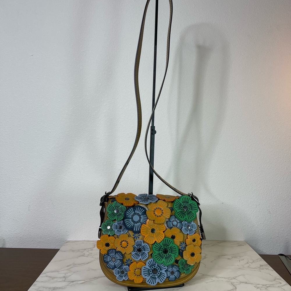 Coach Saddle 23 With Tea Rose Crossbody Bag - Picture 3 of 14